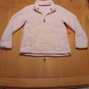 Girls long sleeved zippered coat